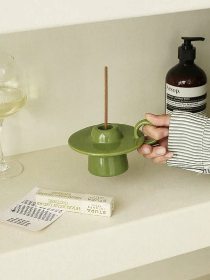 Nocturne™ Handmade Ceramic UFO Candle Holder