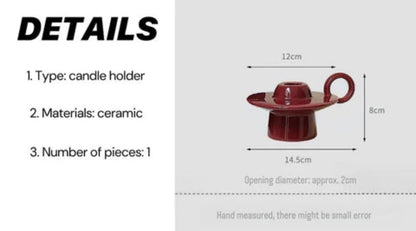 Nocturne™ Handmade Ceramic UFO Candle Holder
