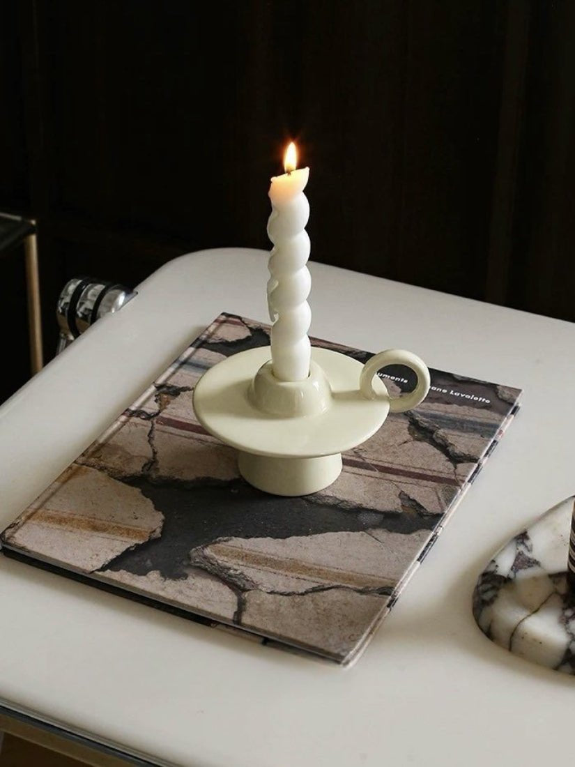 Nocturne™ Handmade Ceramic UFO Candle Holder