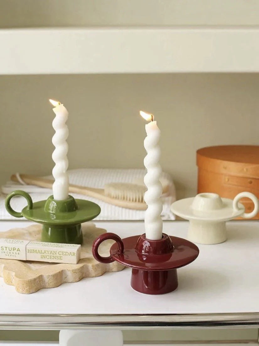 Nocturne™ Handmade Ceramic UFO Candle Holder