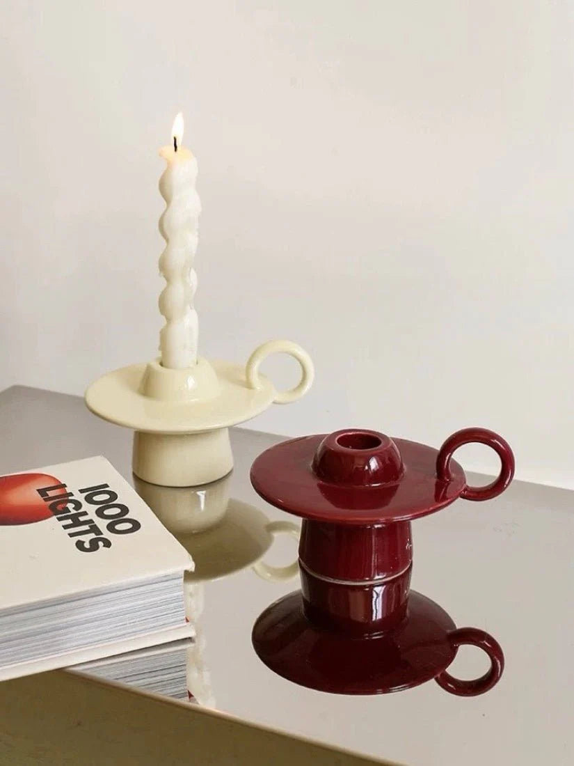 Nocturne™ Handmade Ceramic UFO Candle Holder