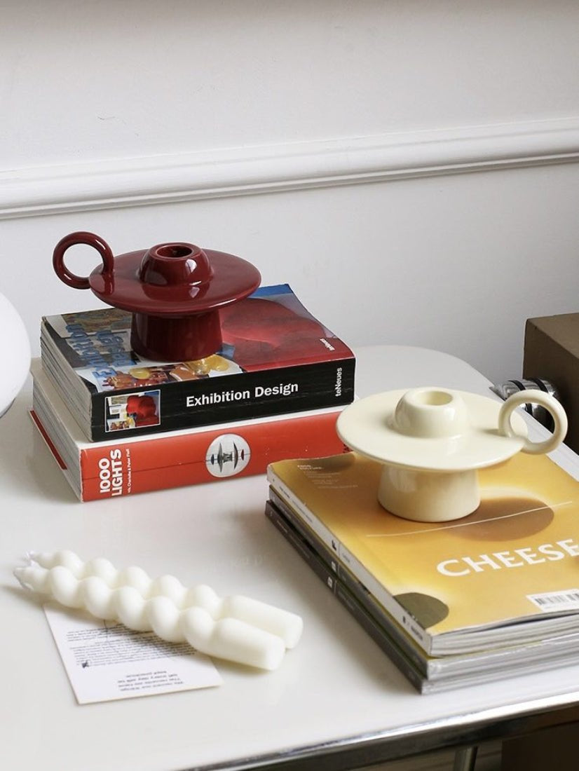 Nocturne™ Handmade Ceramic UFO Candle Holder
